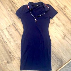 fashion nova navy blue body dress